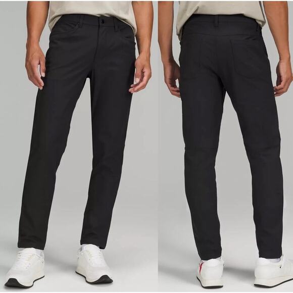 Lululemon Men’s ABC Slim Fit Black 5 Pocket Trouser Pants Size 32